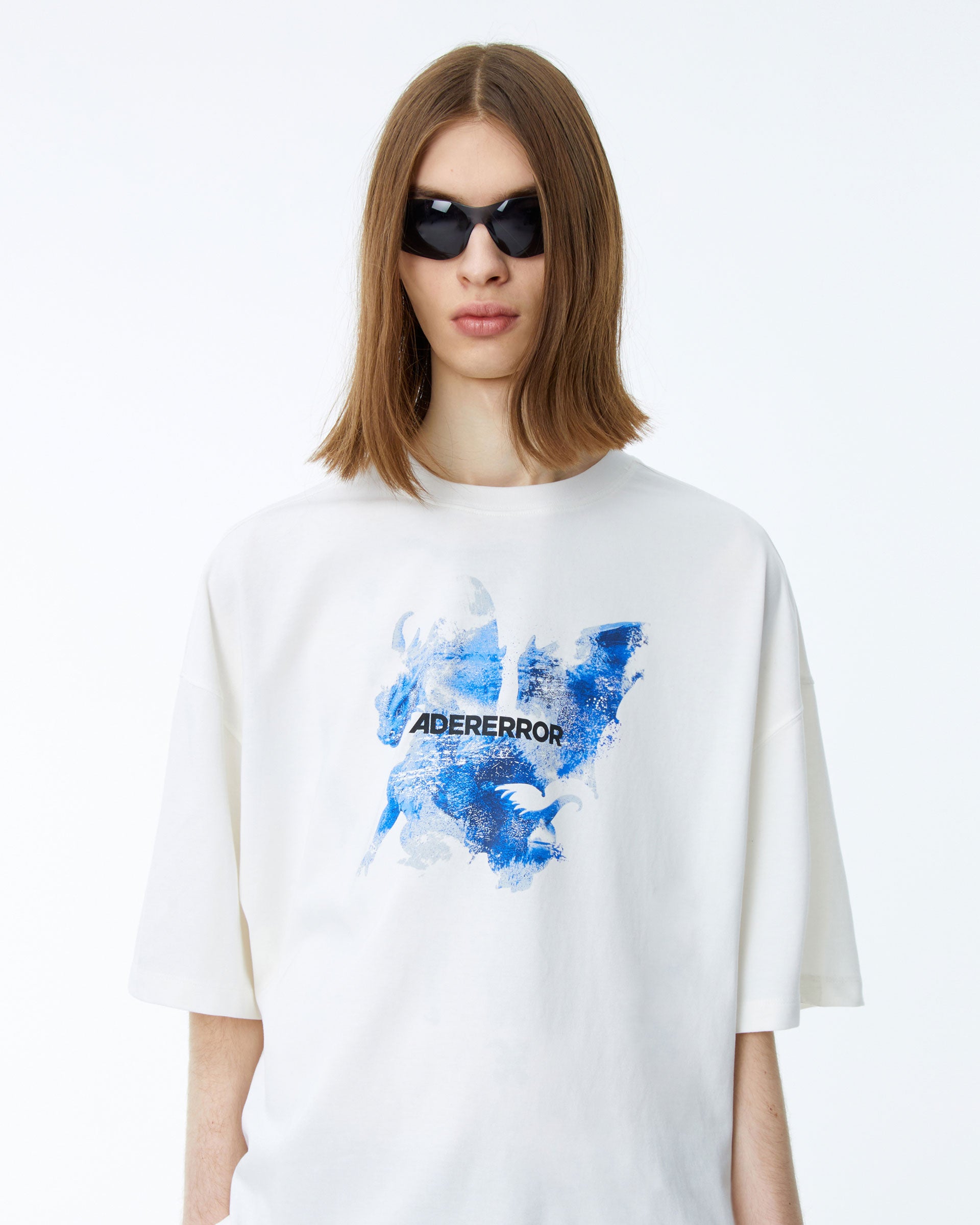 Ader Error - Azure t-shirt (Off white) product image 2 | TRAB K-Fashion Australia