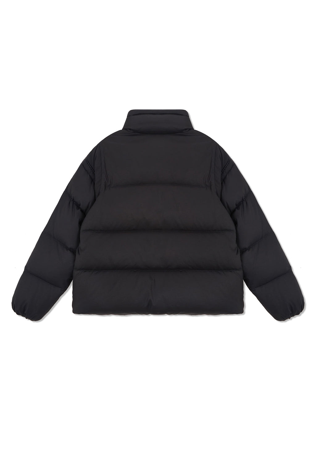 Matin Kim - Logo Applique Glossy Down Jumper (Charcoal) product image 3 | TRAB K-Fashion Australia