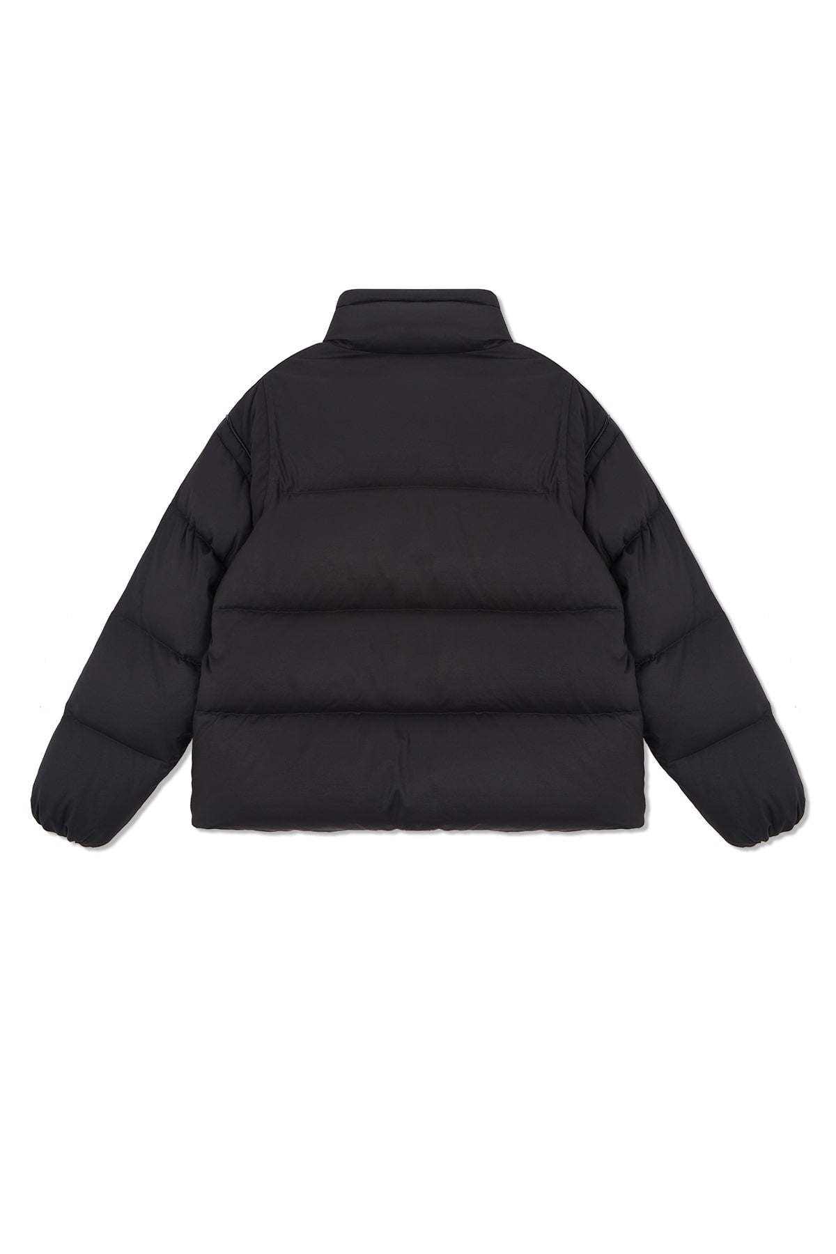 Matin Kim - Logo Applique Glossy Down Jumper (Charcoal) product image 3 | TRAB K-Fashion Australia