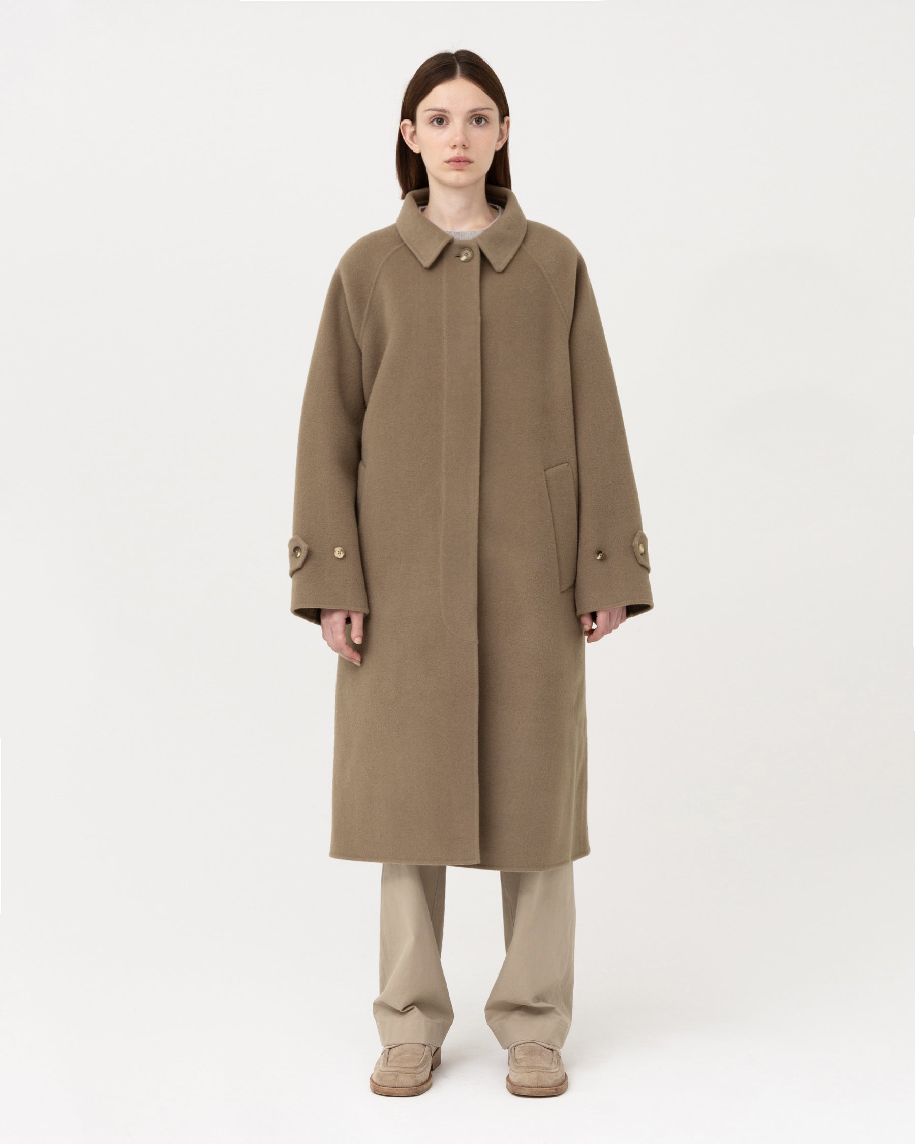 Brownyard - Handmade Balmacaan Coat (Mocha) product image 1 | TRAB K-Fashion Australia