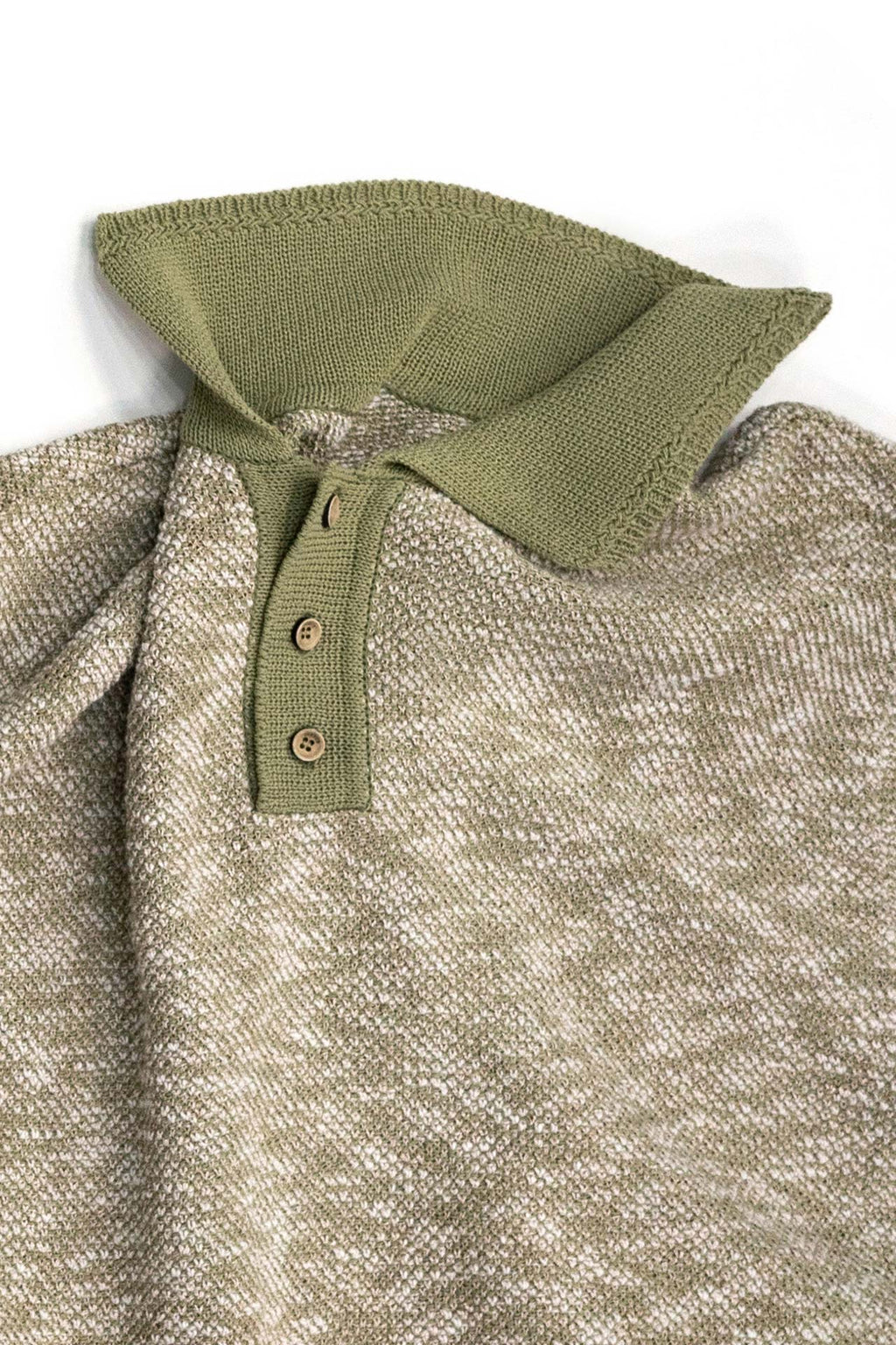 Ioedle - Lake Reflection Collared Short Sleeve Knit (Green) product image 6 | TRAB K-Fashion Australia