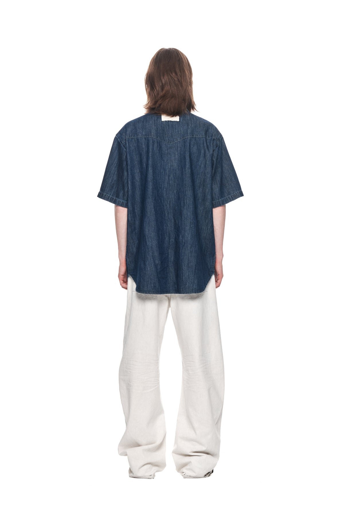Matin Kim - Wide Cut Point Denim Pants (Light Blue) product image 7 | TRAB K-Fashion Australia