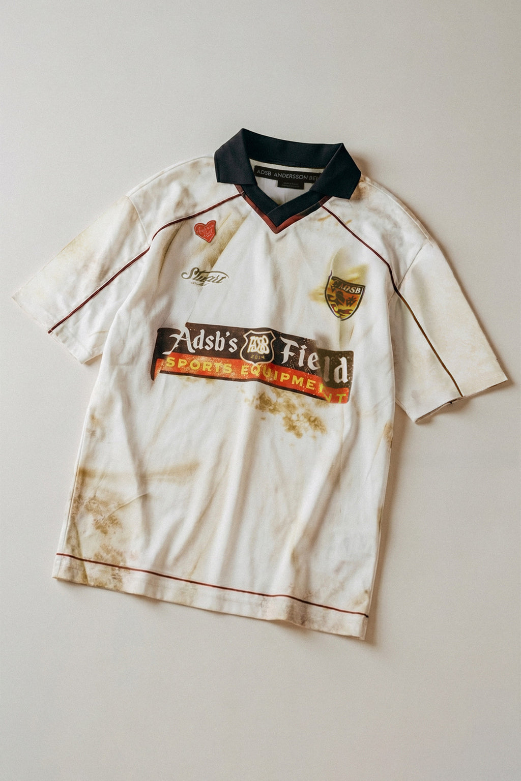 Andersson Bell - Dust Printed Football Jersey T-Shirt (White) product image 2 | TRAB K-Fashion Australia