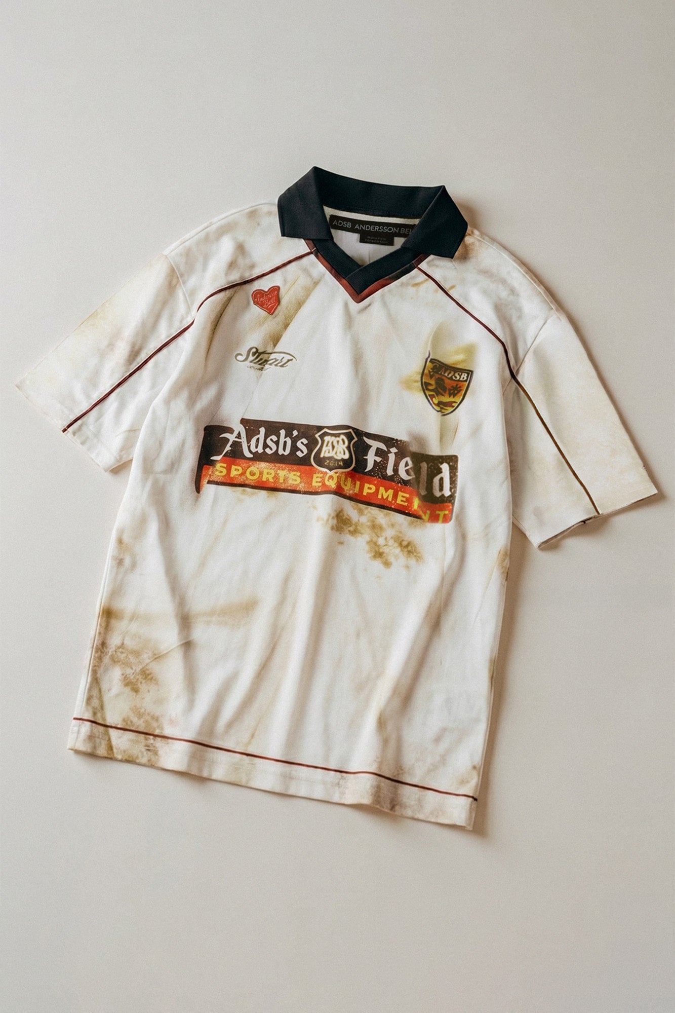 Andersson Bell - Dust Printed Football Jersey T-Shirt (White) product image 2 | TRAB K-Fashion Australia