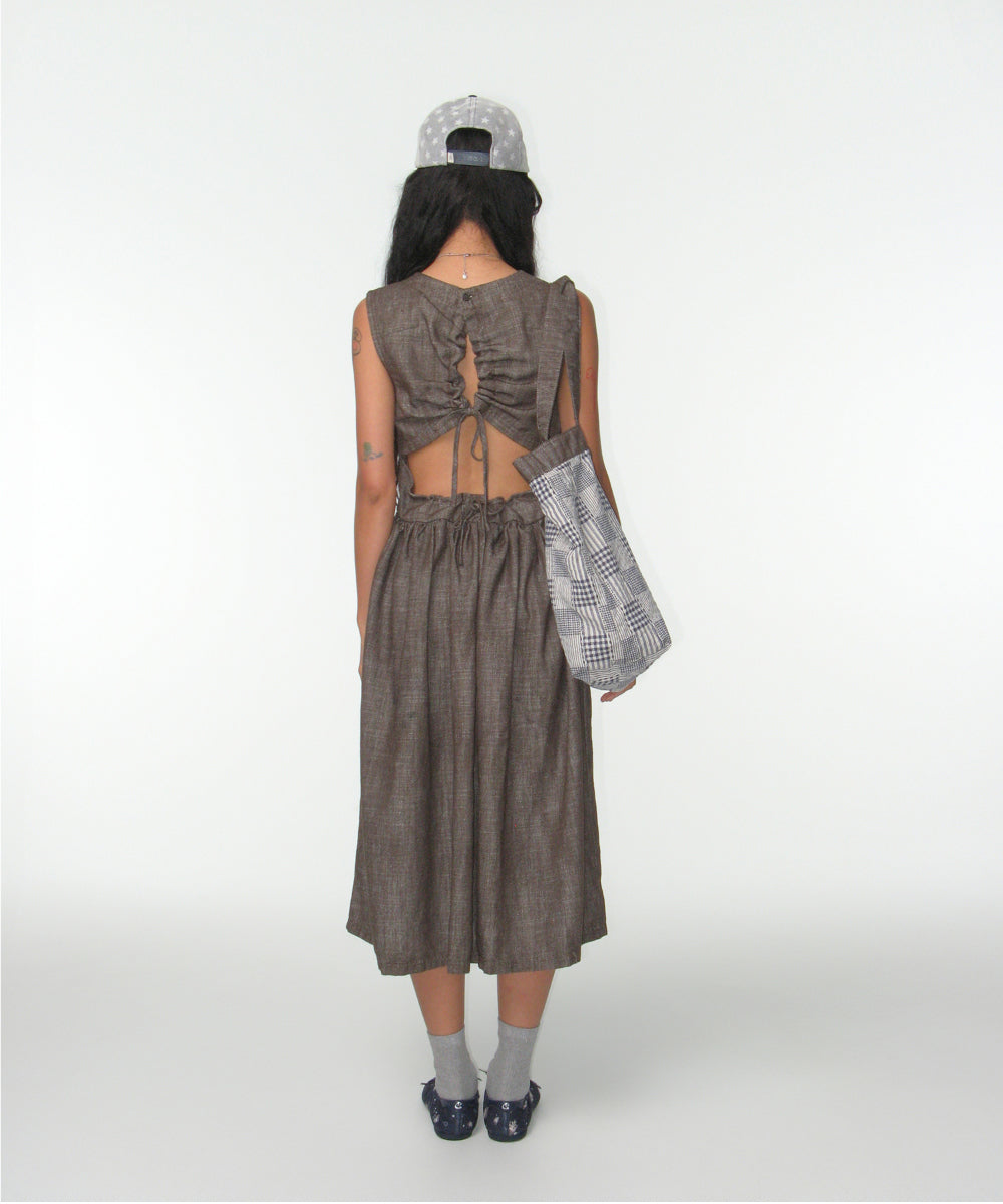 Coyseio - Round Cut Out Dress (Brown) product image 8 | TRAB K-Fashion Australia