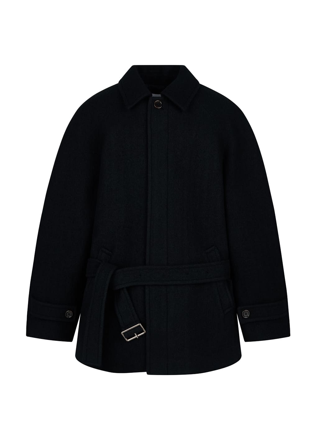 Amomento - belted mid coat (Black) product image 7 | TRAB K-Fashion Australia
