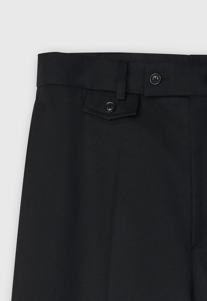 Tonywack - Wool Twill Layered Trousers (Black) product image 9 | TRAB K-Fashion Australia