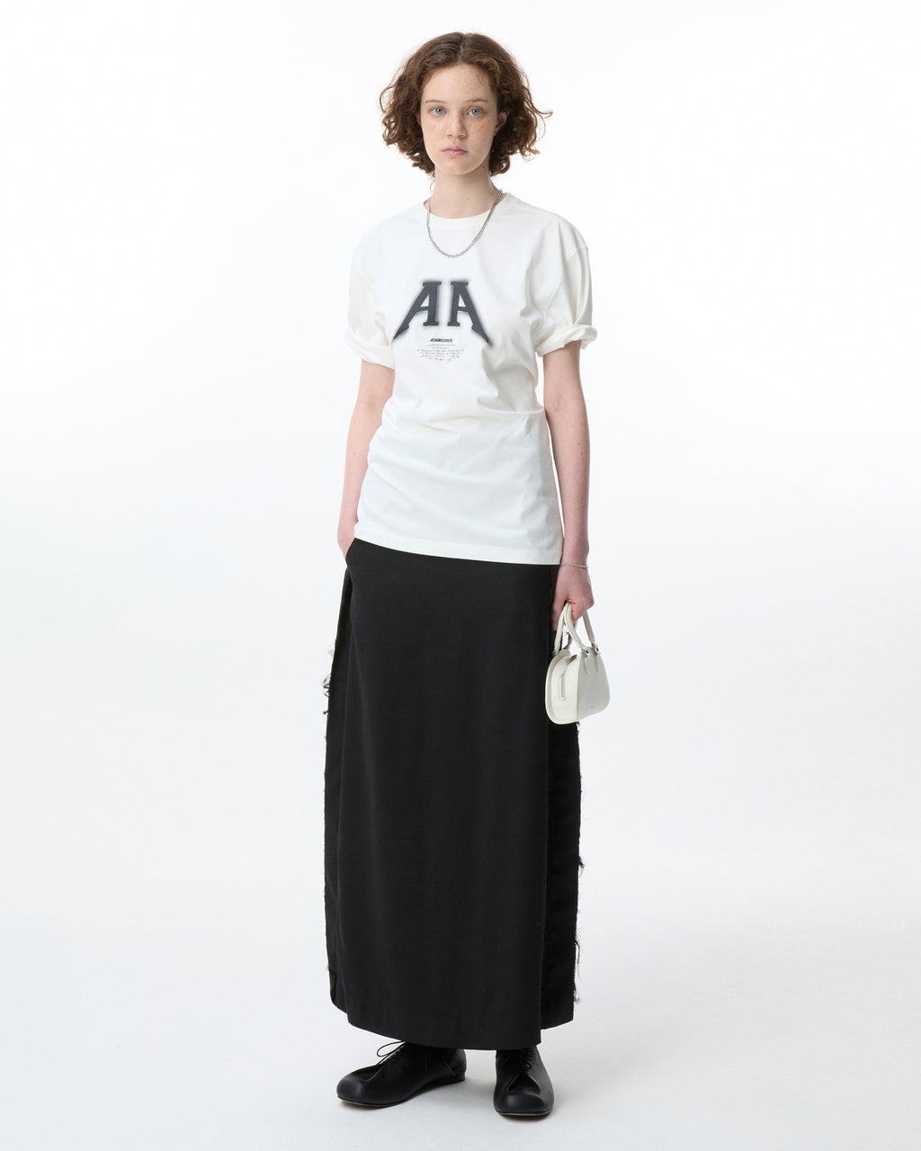 Ader Error - Nolc logo t-shirt (Off white) product image 1 | TRAB K-Fashion Australia