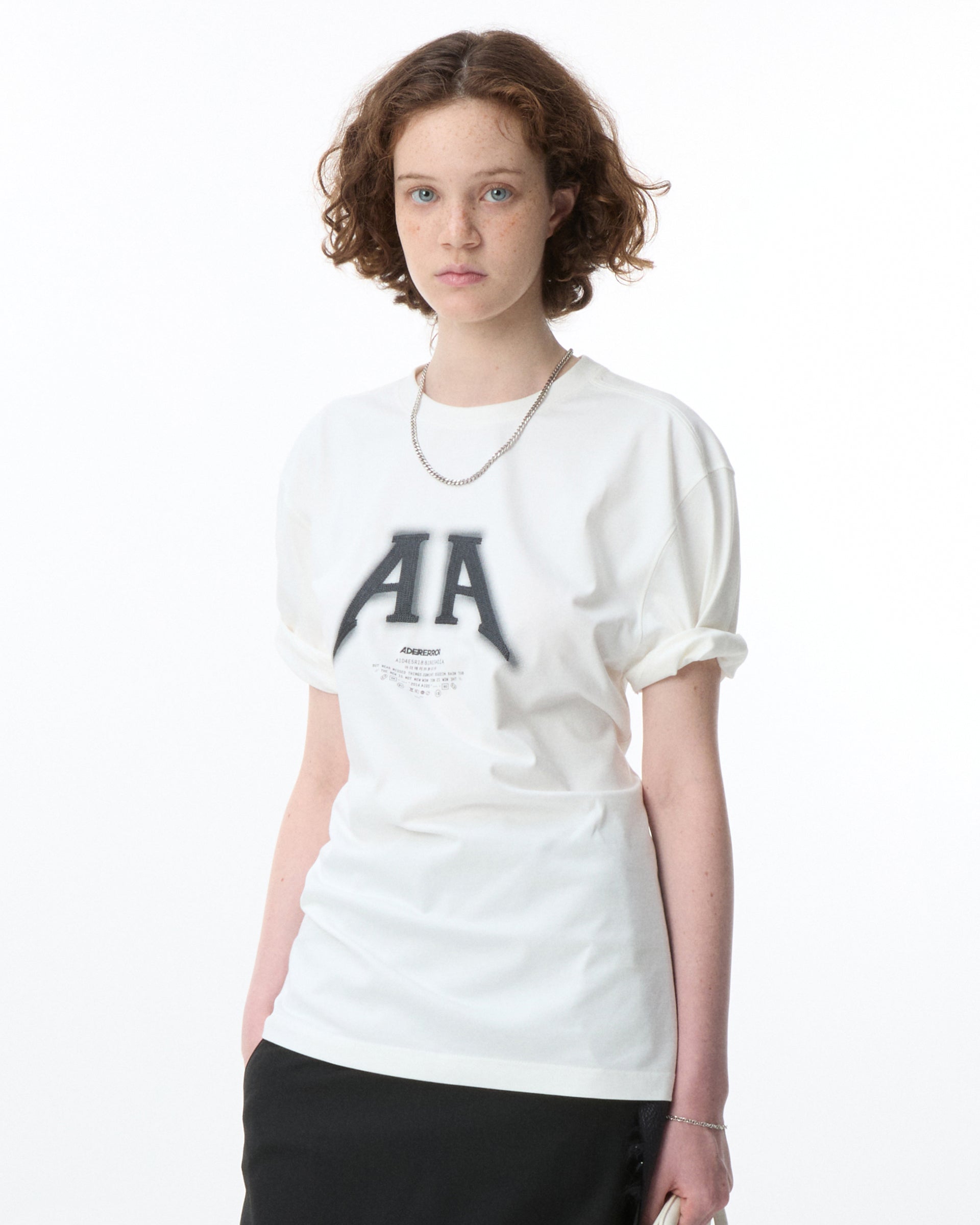 Ader Error - Nolc logo t-shirt (Off white) product image 2 | TRAB K-Fashion Australia
