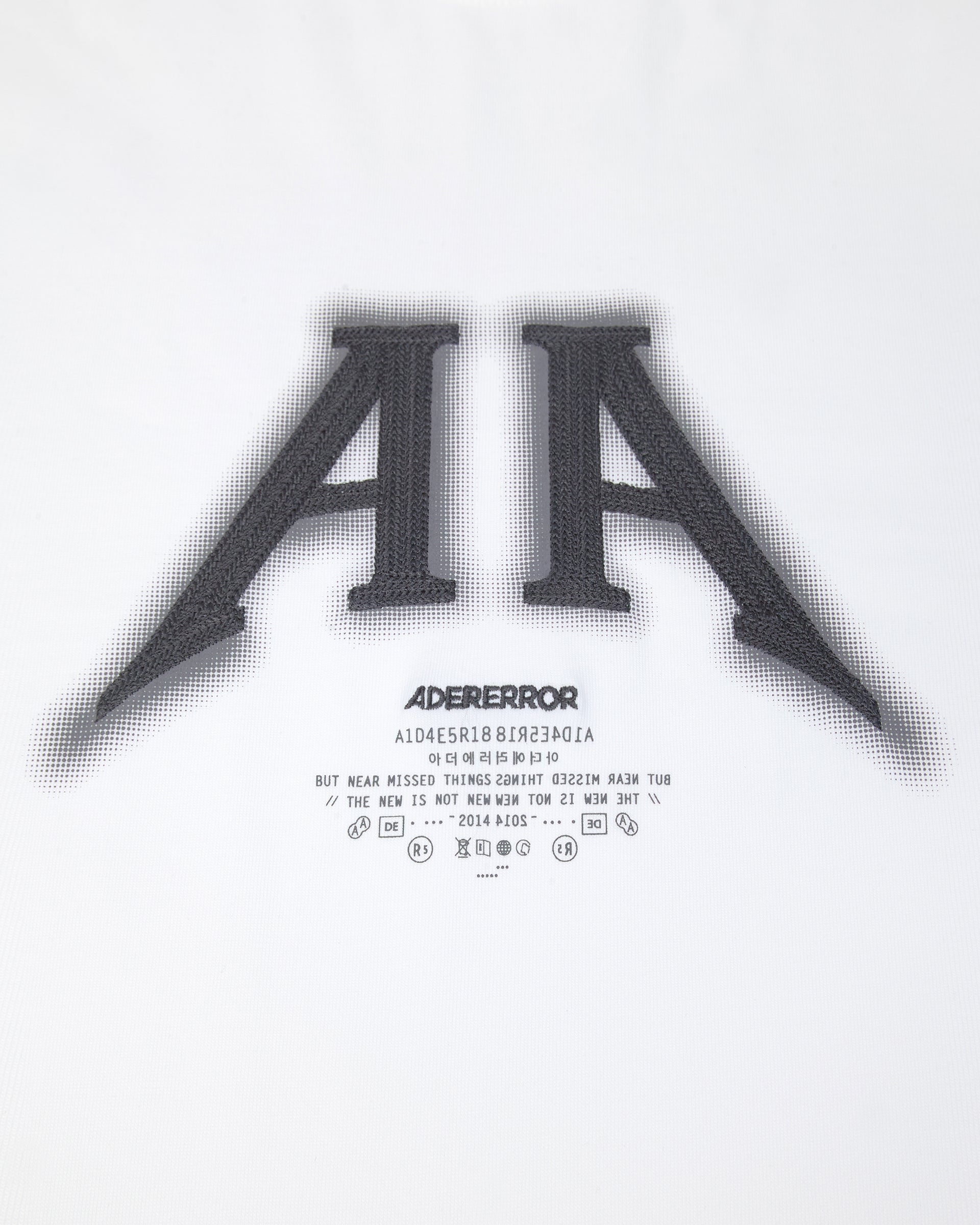 Ader Error - Nolc logo t-shirt (Off white) product image 7 | TRAB K-Fashion Australia