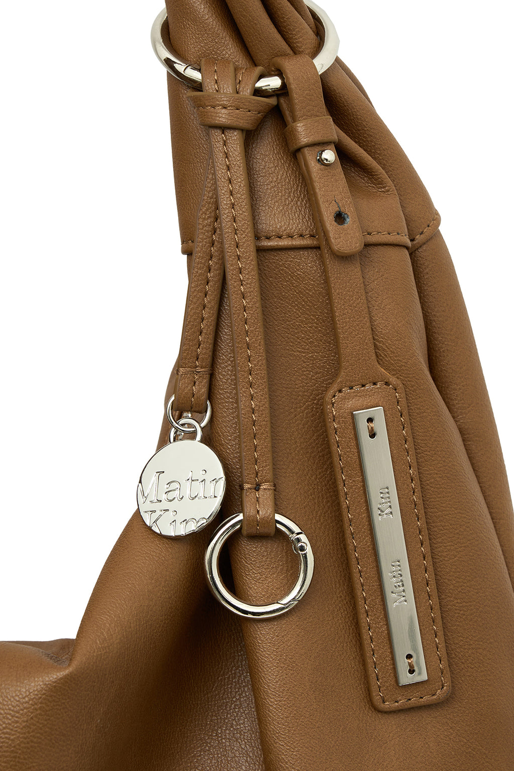 Matin Kim - Twist Handle Small Hobo Bag (Brown) product image 4 | TRAB K-Fashion Australia