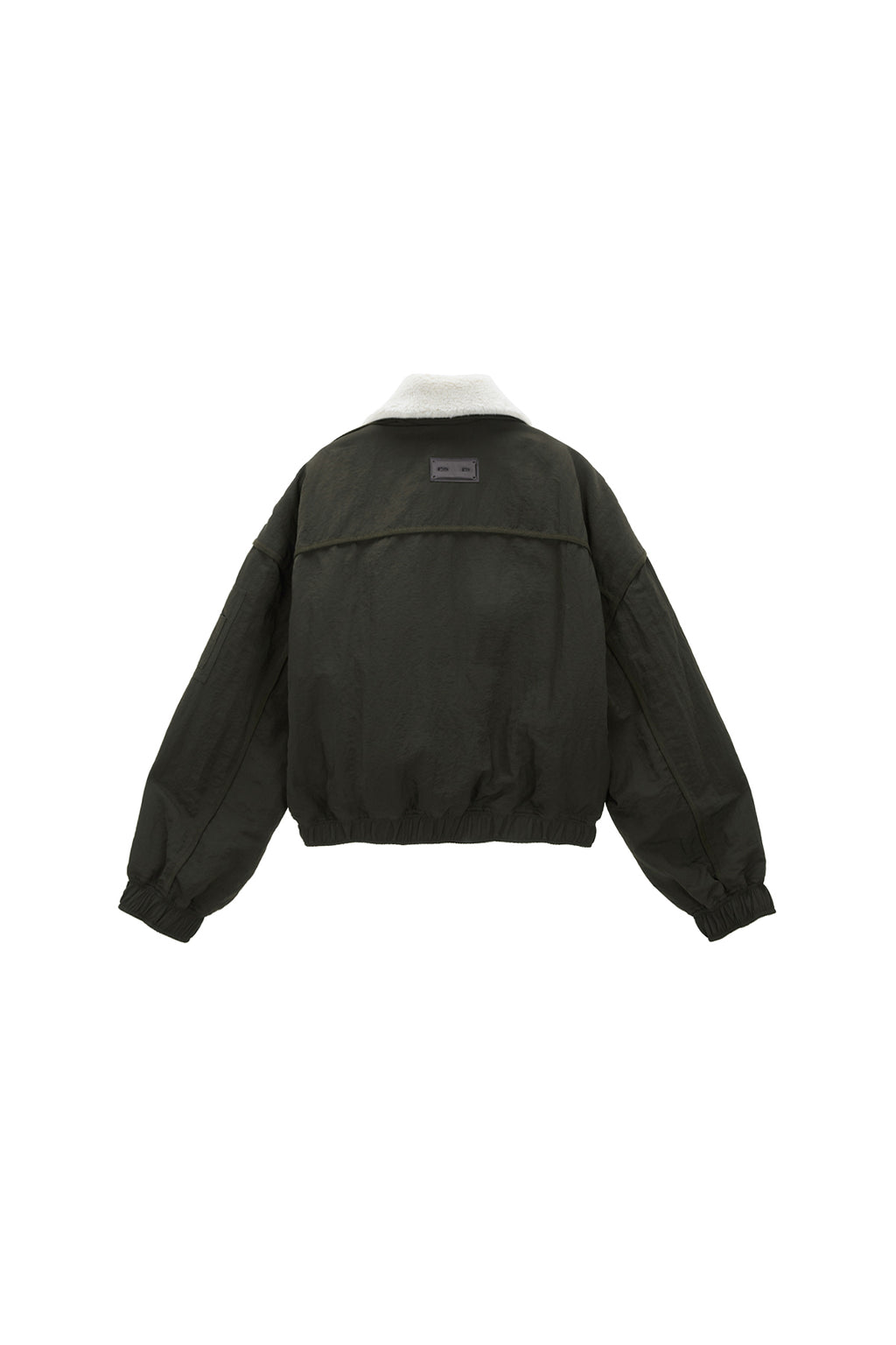 Matin Kim - Fur Collar Point Bomber Jumper (Khaki) product image 2 | TRAB K-Fashion Australia