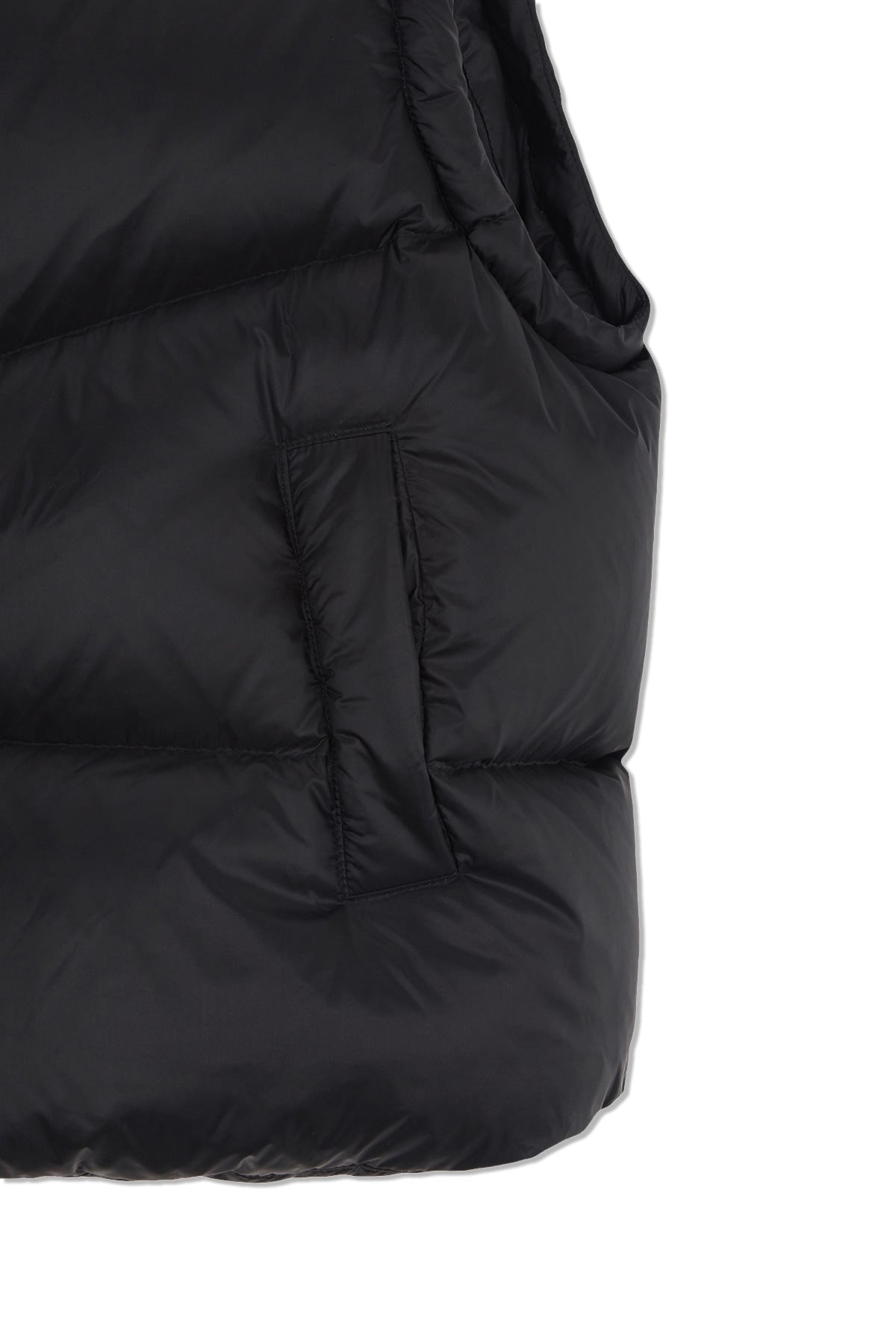 Matin Kim - Unbalance Quilted Down Vest (Black) product image 5 | TRAB K-Fashion Australia