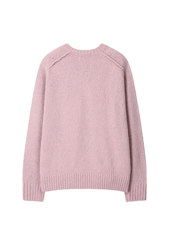 Art if acts - Boucle Saddle Neck Knit (Violet) product image 7 | TRAB K-Fashion Australia