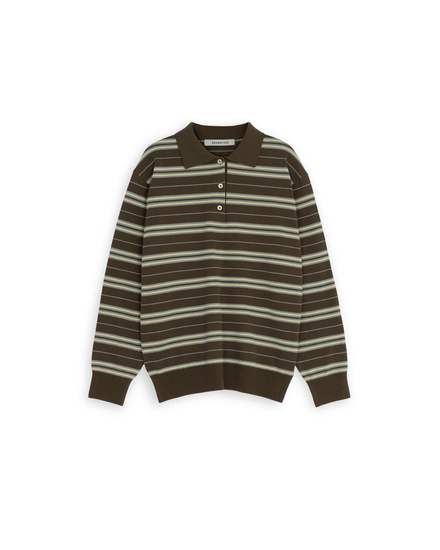 Brownyard - Stripe Knit Pique (Brown) product image 5 | TRAB K-Fashion Australia