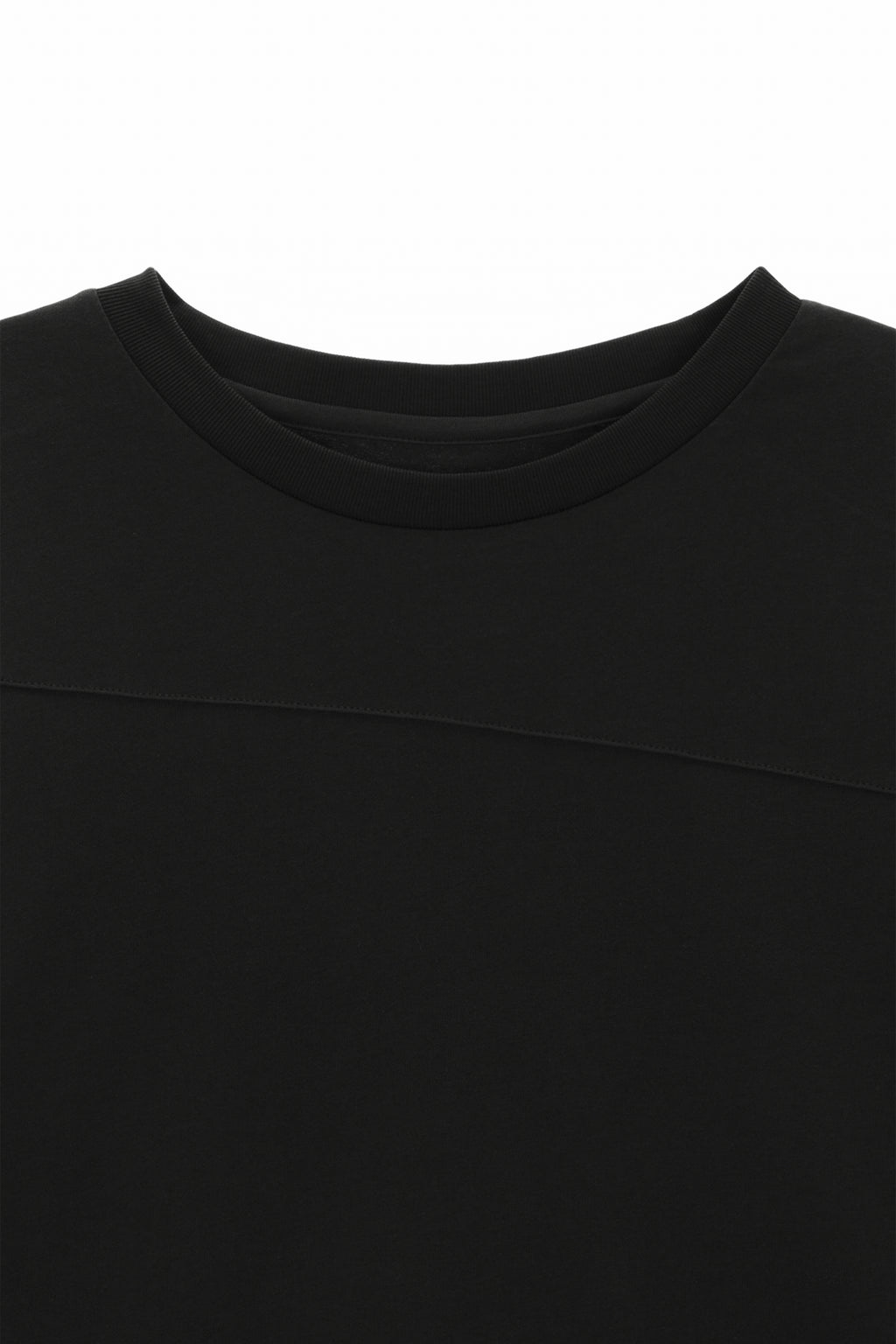 Matin Kim - Diagonal Overfit Long Sleeve Top (Black) product image 3 | TRAB K-Fashion Australia