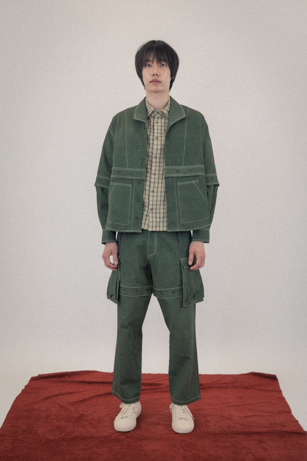 Ioedle - Assembled Cargo Pants With Screws Loosened (Green) product image 12 | TRAB K-Fashion Australia