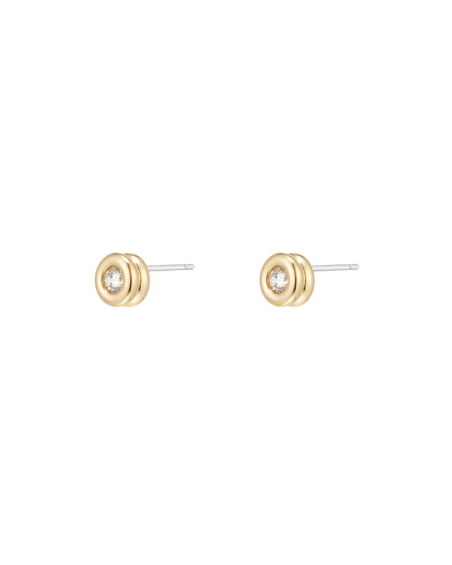 Numbering - Bezel Set Solitaire Earrings #3201 product image 6 | TRAB K-Fashion Australia