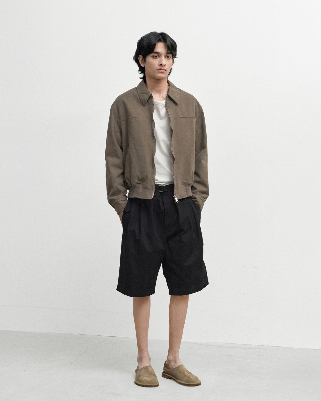 Brownyard - Washed Blouson (Dark Beige) product image 2 | TRAB K-Fashion Australia