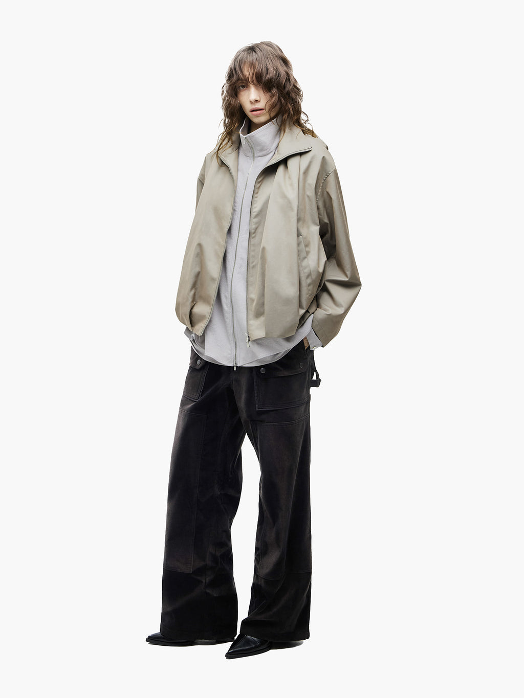Jiyong Kim - Shawl Collar Jacket (Beige) product image 3 | TRAB K-Fashion Australia