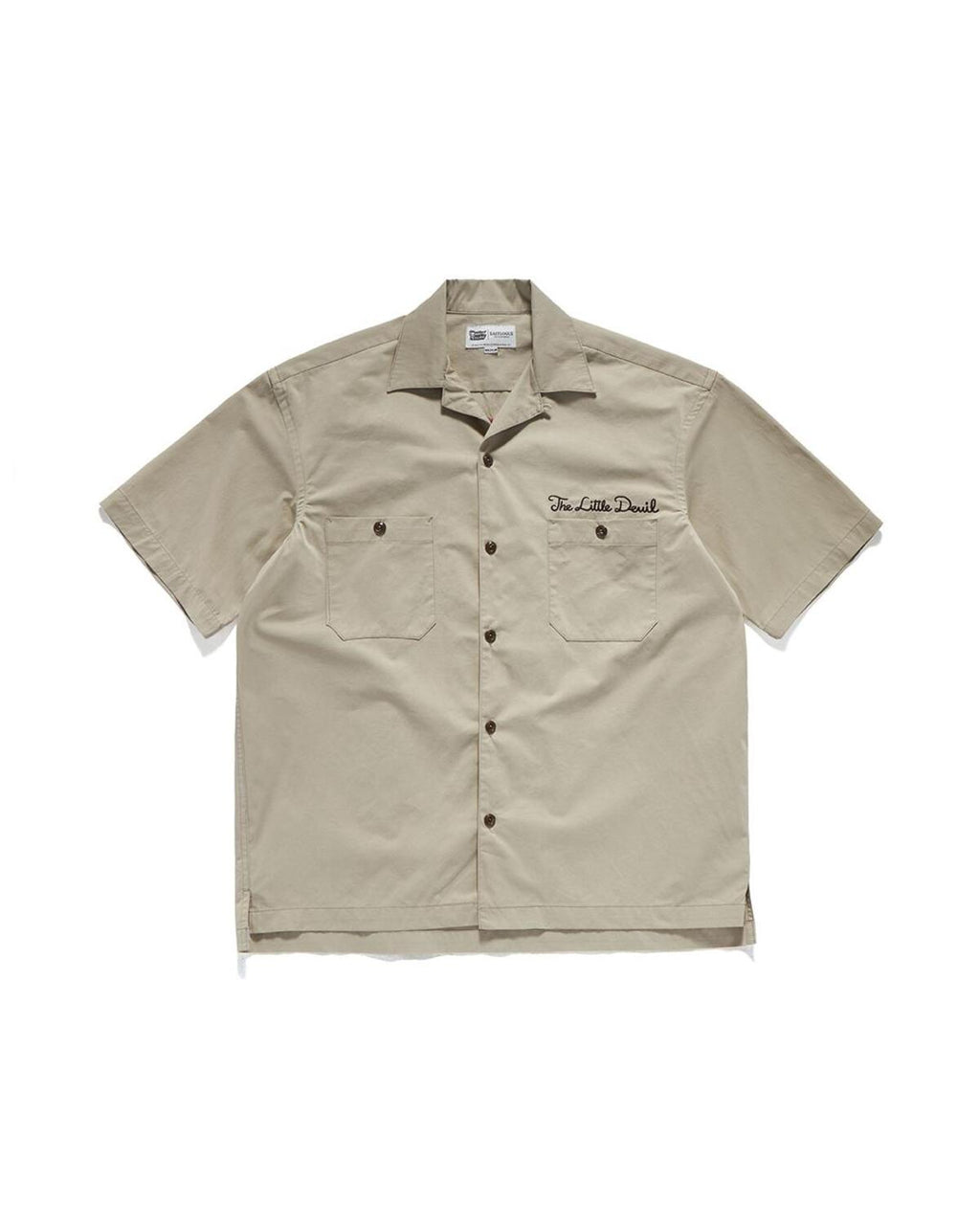 Eastlogue - Embroidered Work Half Shirts (Sand) product image 5 | TRAB K-Fashion Australia