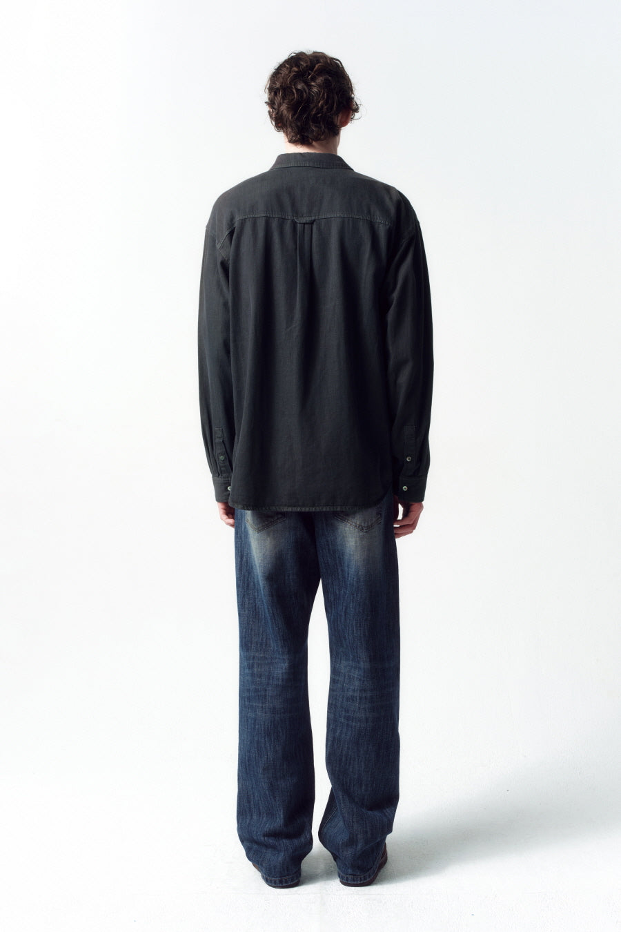 Insilence - Honeycomb Denim Pants (Mid Blue) product image 4 | TRAB K-Fashion Australia