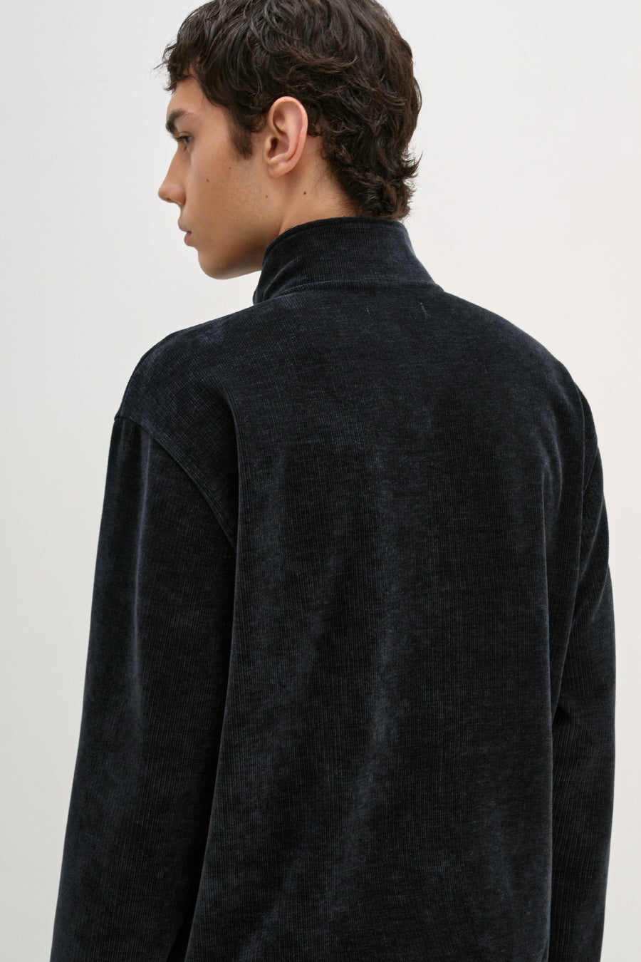 Insilence - High-neck Zip-up Jacket (Black) product image 6 | TRAB K-Fashion Australia
