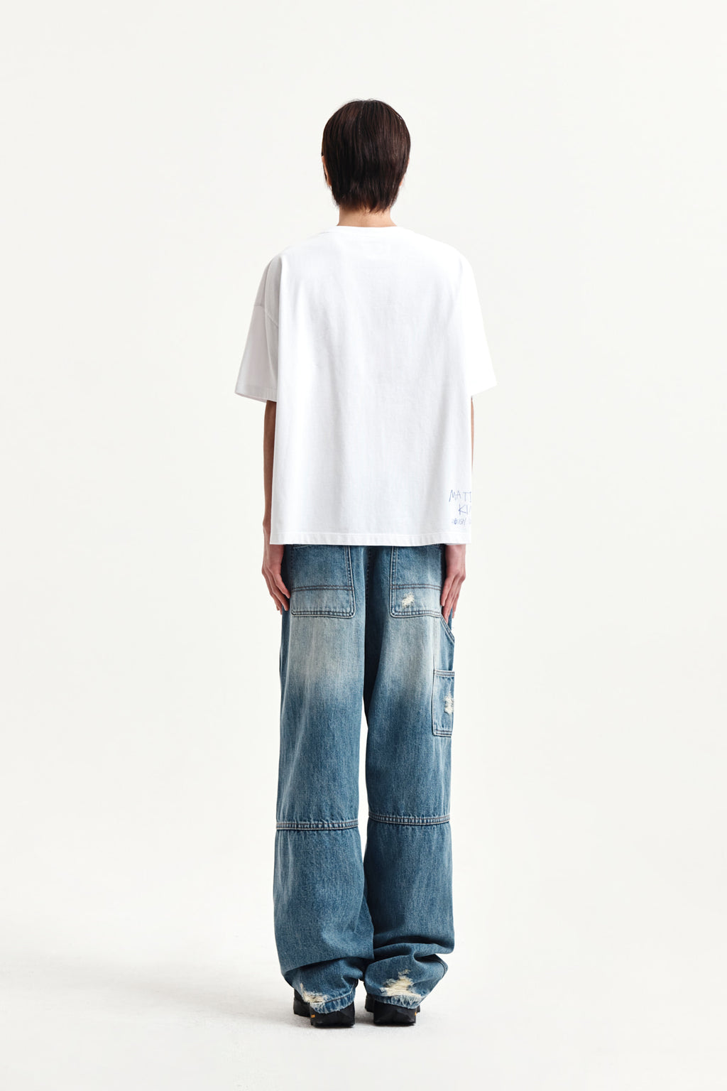 Matin Kim - Graffiti Artwork Top (White) product image 12 | TRAB K-Fashion Australia