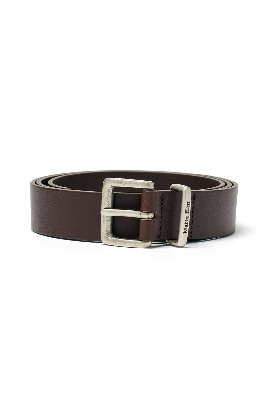 Matin Kim - Vintage Leather Belt (Dark Brown) product image 1 | TRAB K-Fashion Australia