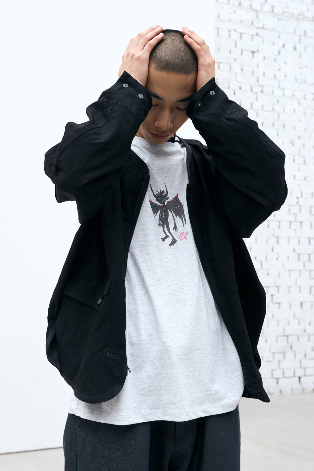 Hatchingroom - Devil Tee 1% (M.Grey) product image 3 | TRAB K-Fashion Australia