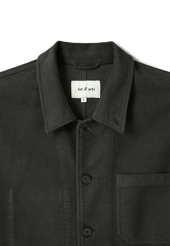 Art if acts - Washed Moleskin French Work Jacket (Stone) product image 9 | TRAB K-Fashion Australia