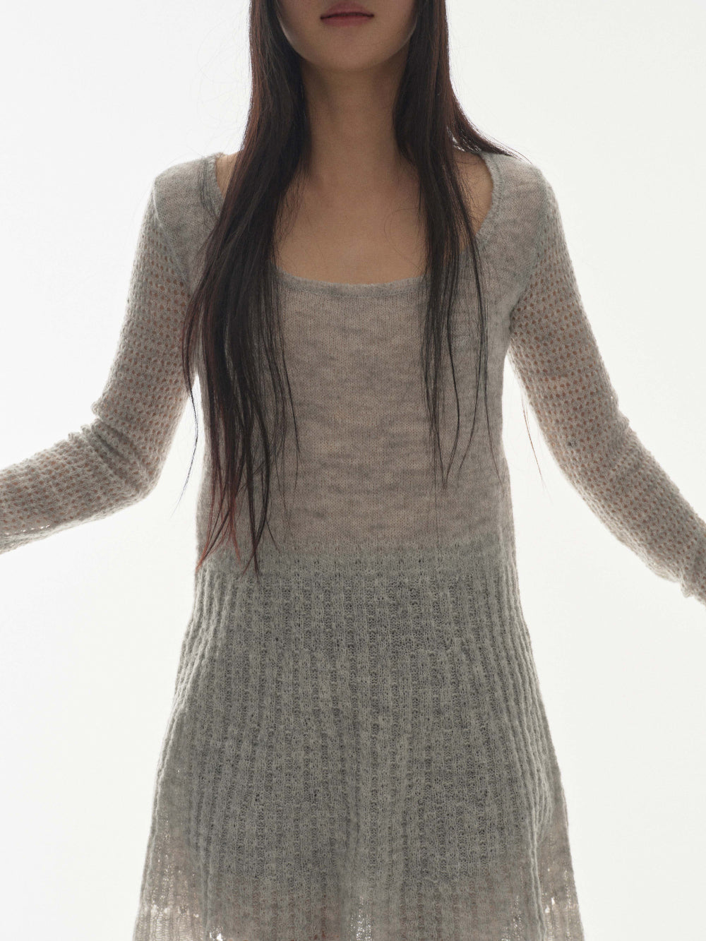 Coyseio - Soft Bell Knit (Light Grey) product image 4 | TRAB K-Fashion Australia
