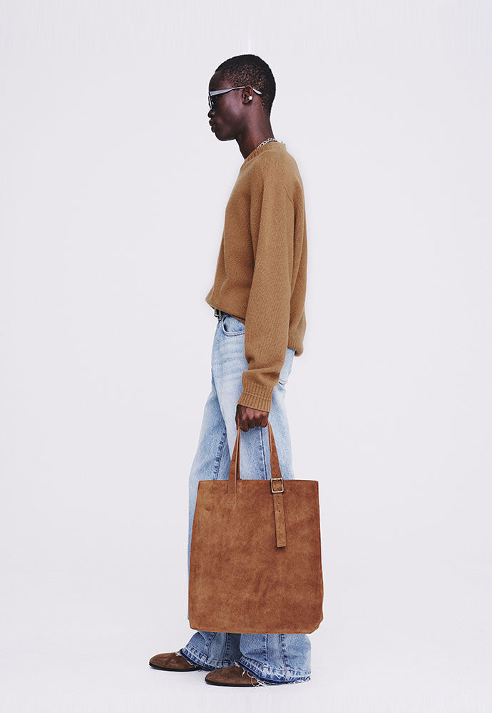 Tonywack - Cashmere Whole Garment Saddle Neck Sweater (Camel) product image 2 | TRAB K-Fashion Australia