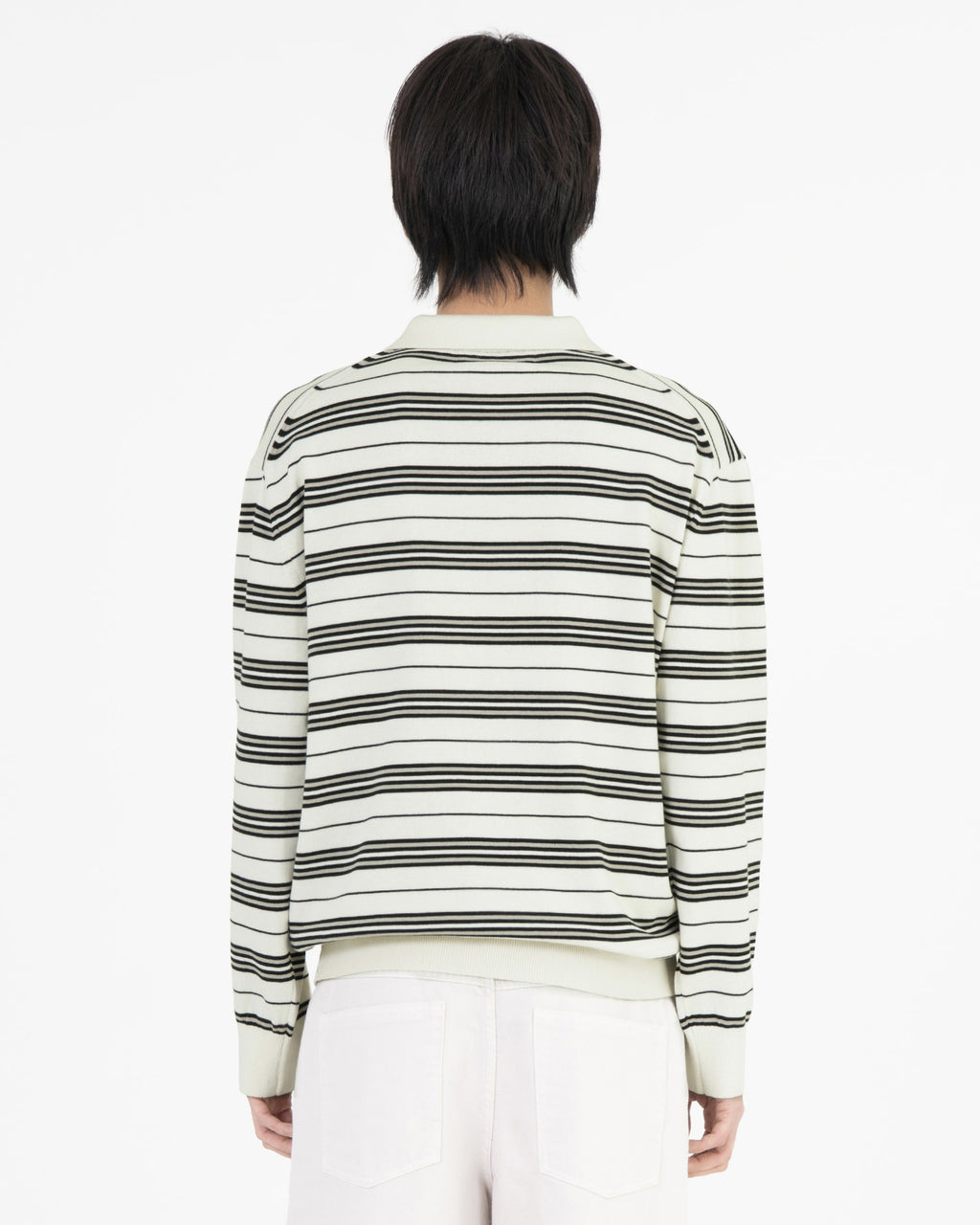 Brownyard - Stripe Knit Pique (Ivory) product image 3 | TRAB K-Fashion Australia