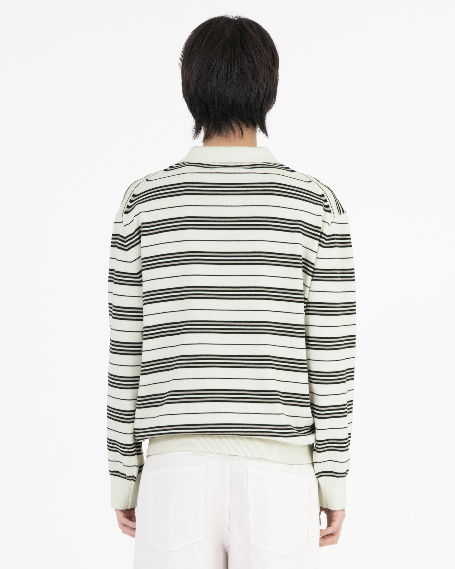 Brownyard - Stripe Knit Pique (Ivory) product image 3 | TRAB K-Fashion Australia