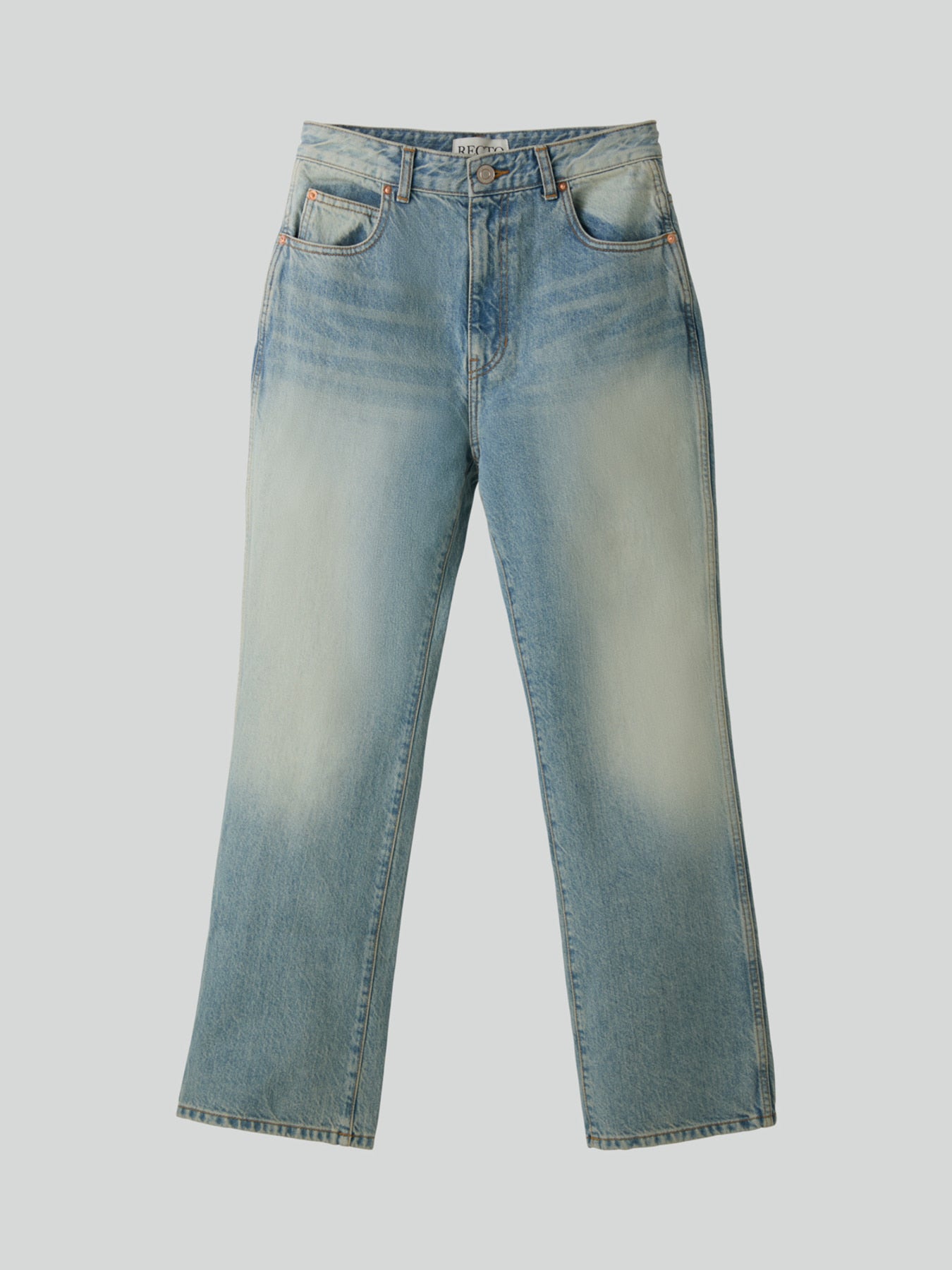 Recto - Semi Flare Denim Pants (Light Blue) product image 8 | TRAB K-Fashion Australia