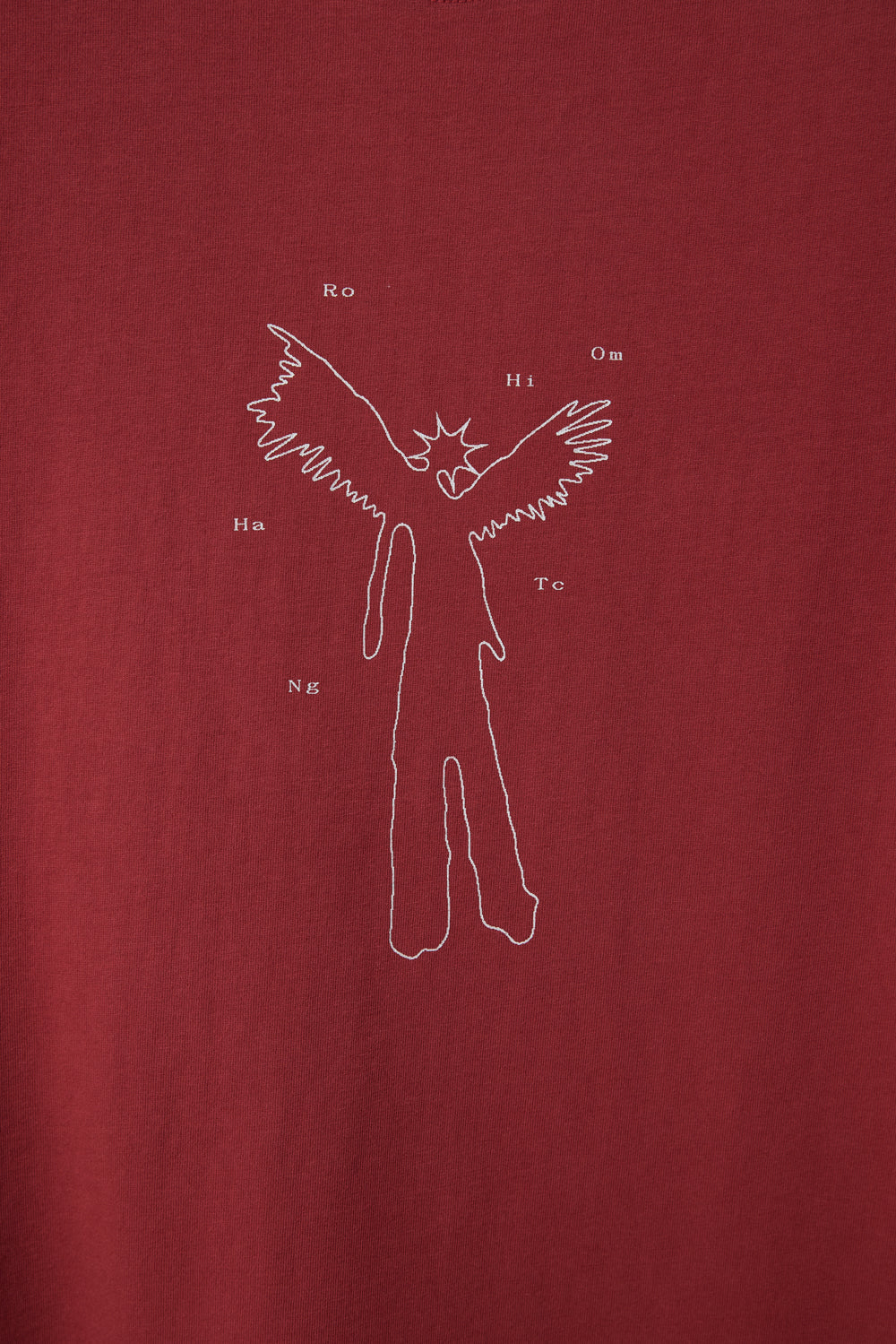 Hatchingroom - Angel Flash Man Tee 1/2 Bleached (Red) product image 3 | TRAB K-Fashion Australia