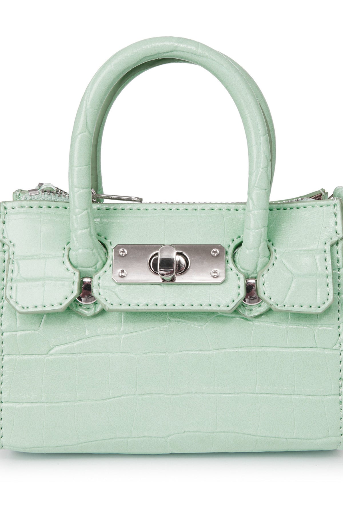 Deinet - Crocodile Pattern Chain Mini Bag (Mint) product image 5 | TRAB K-Fashion Australia