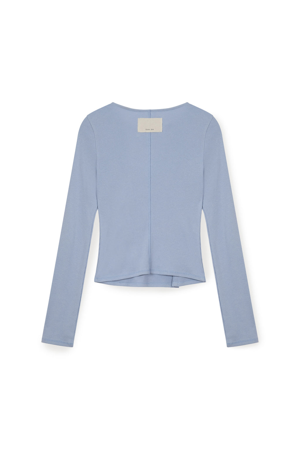Matin Kim - Snap Detail Slim Top (Light Blue) product image 3 | TRAB K-Fashion Australia