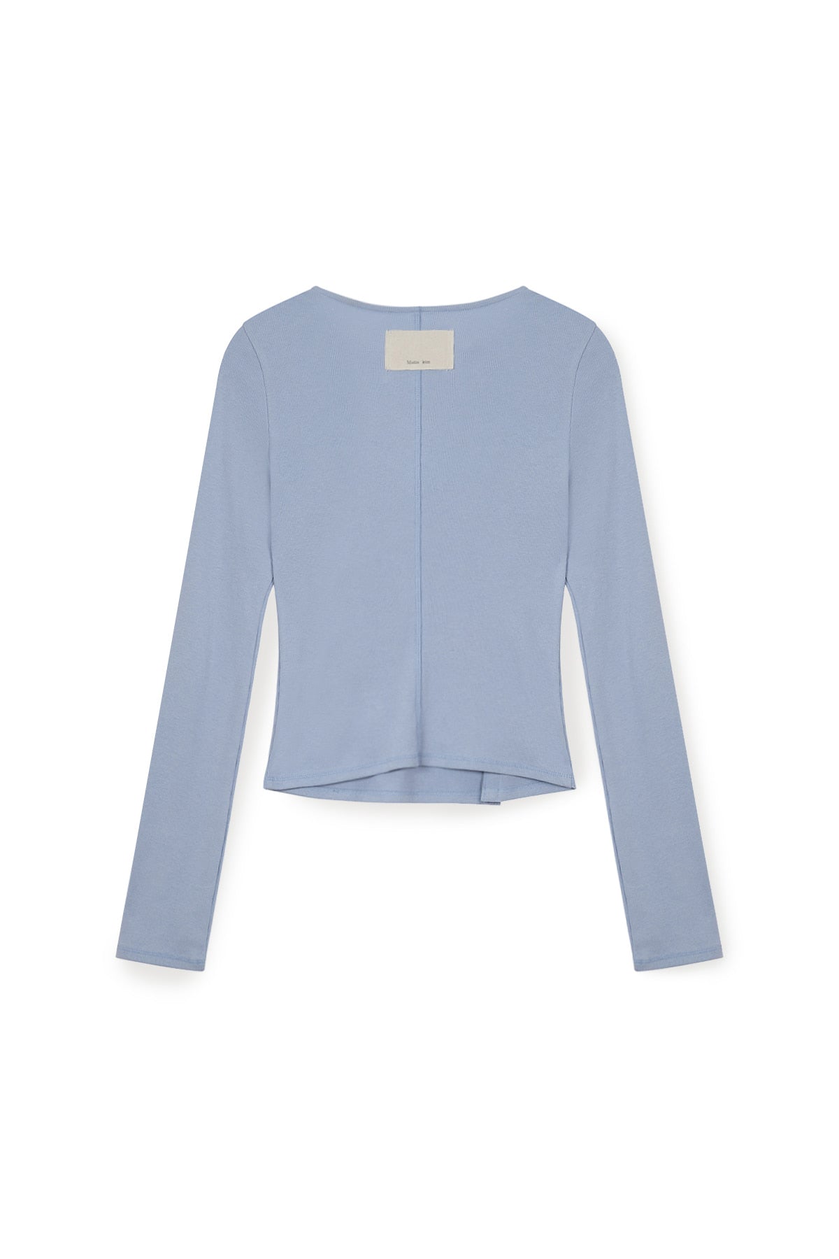 Matin Kim - Snap Detail Slim Top (Light Blue) product image 3 | TRAB K-Fashion Australia