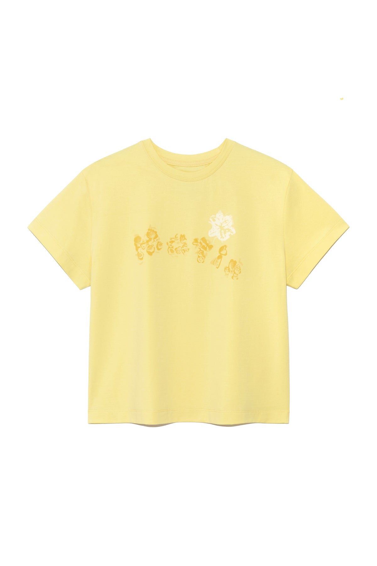 Matin Kim - Bubbly Graphic Printing Top (Light Yellow) product image 1 | TRAB K-Fashion Australia