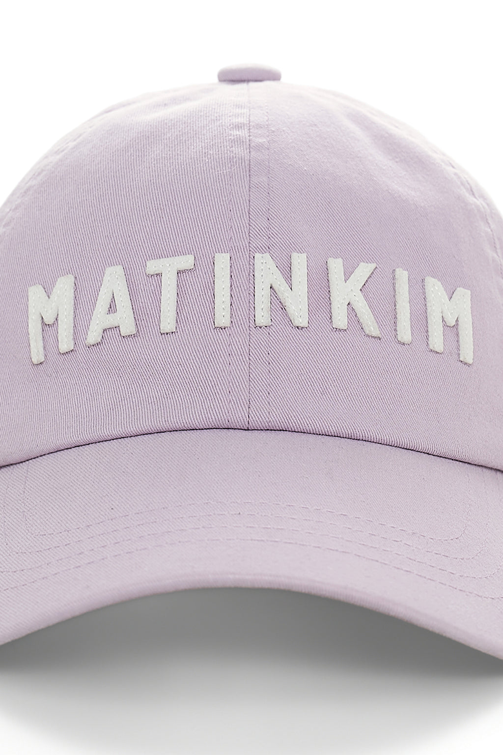 Matin Kim - Applique Felt Logo Ball Cap (Lilac) product image 4 | TRAB K-Fashion Australia