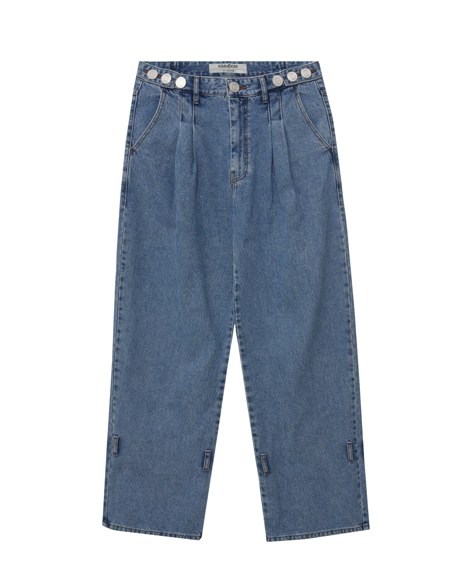 Kimhe Kim - Ng Ankle Tied Jeans (Blue) product image 8 | TRAB K-Fashion Australia