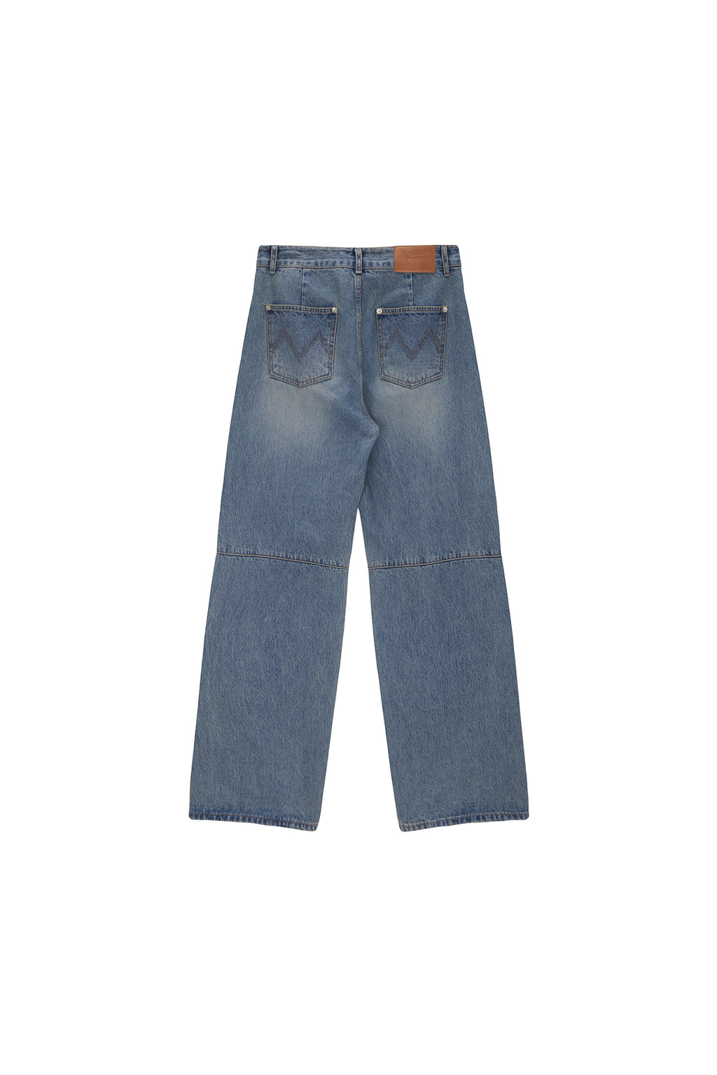 Matin Kim - Side Washed Denim Pants (Blue) product image 2 | TRAB K-Fashion Australia