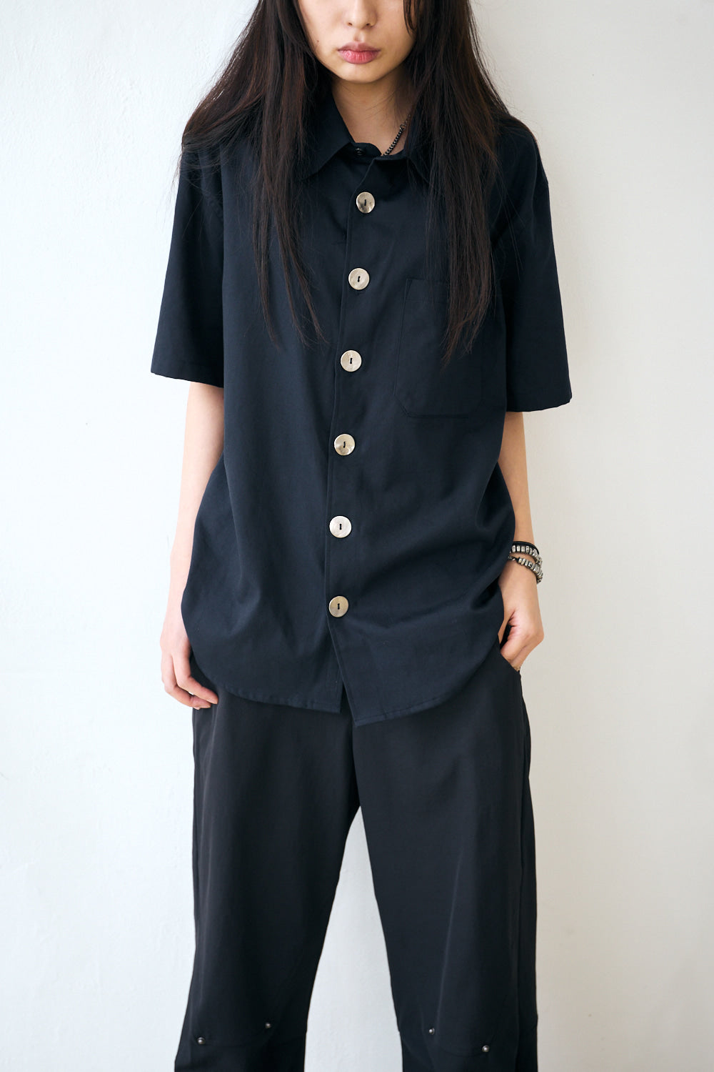 Hatchingroom - Arrow Shirt Big Button Dark (Navy) product image 6 | TRAB K-Fashion Australia