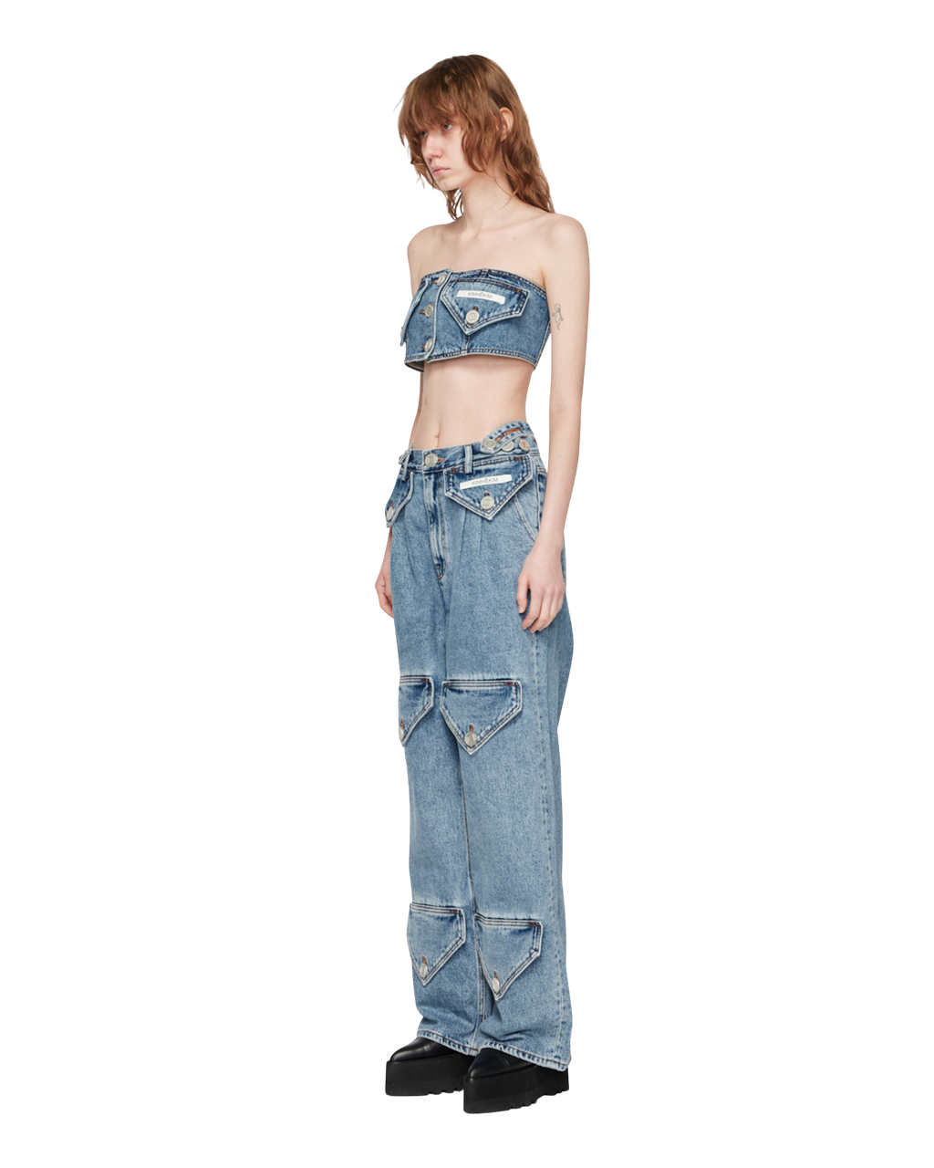 Kimhe Kim - Two Pocket Emma Tube Top (Sky Blue) product image 2 | TRAB K-Fashion Australia