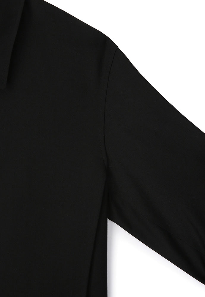 Tonywack - Wool Side Buckle Pleated Short Jacket (Black) product image 11 | TRAB K-Fashion Australia
