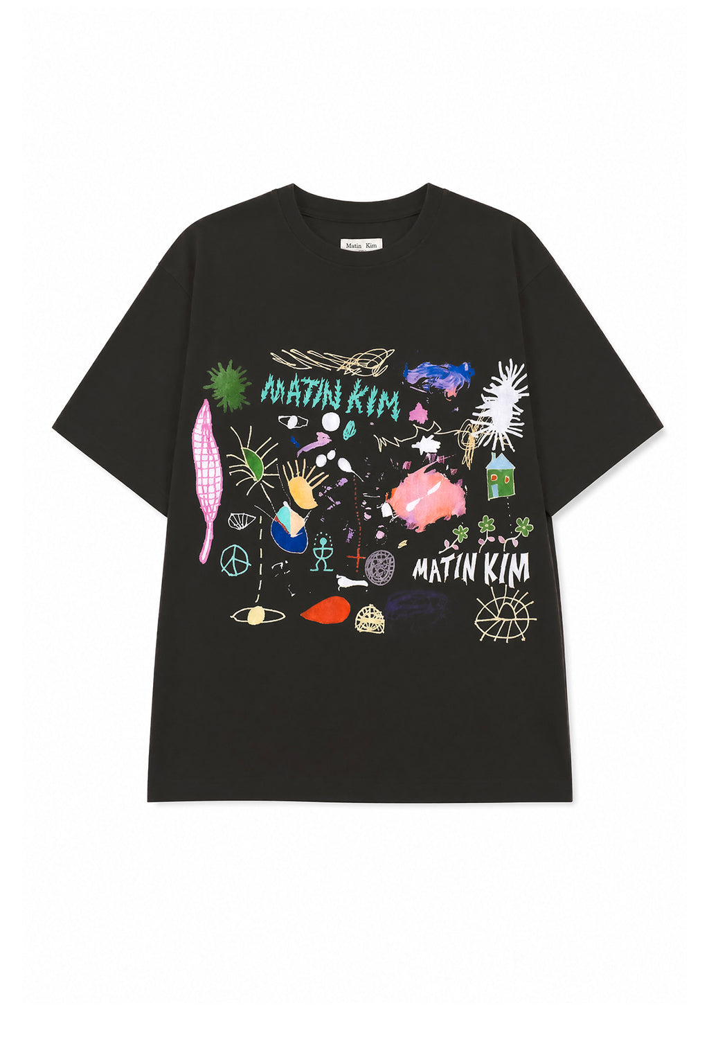 Matin Kim - [Pre-Order – Ships July 1] Artist Project Matin Kim X Stefan Meier Artwork Top (Dark Grey) product image 1 | TRAB K-Fashion Australia