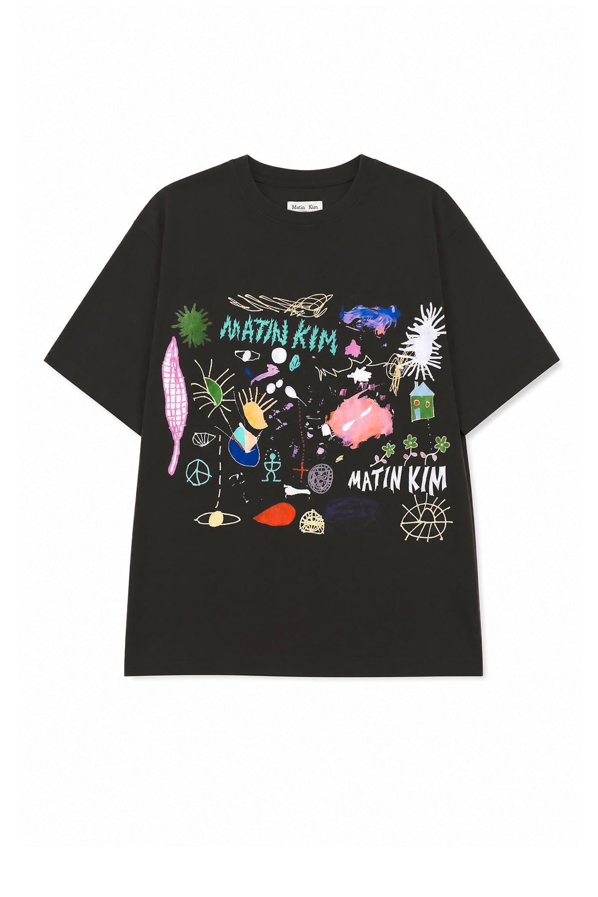 Matin Kim - [Pre-Order – Ships July 1] Artist Project Matin Kim X Stefan Meier Artwork Top (Dark Grey) product image 1 | TRAB K-Fashion Australia