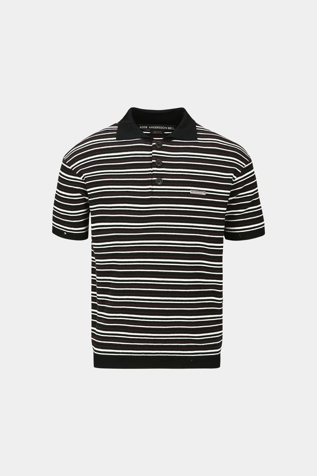 Andersson Bell - Stripe Polo Sweater (Black/Brown) product image 9 | TRAB K-Fashion Australia